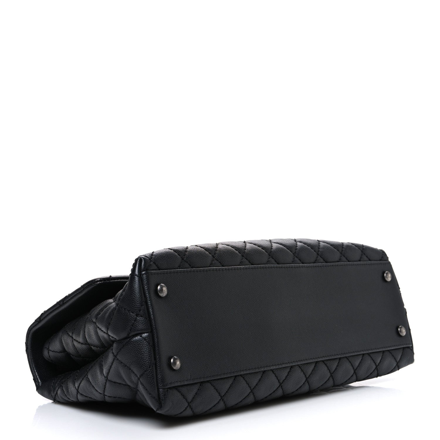 Chanel Caviar Quilted Medium Coco Handle Flap Black 4 of 10