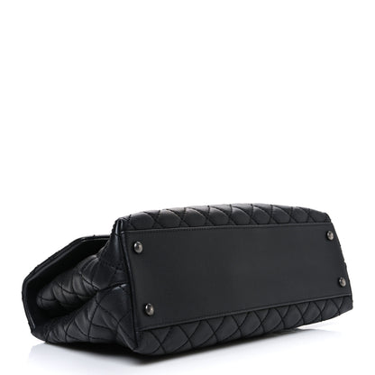 Chanel Caviar Quilted Medium Coco Handle Flap Black 4 of 10