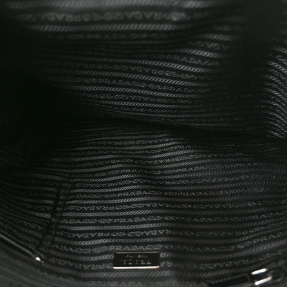 Prada Tessuto Nylon Soft Calfskin Tote Black 4 of 8