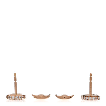 Hermes 18K Rose Gold Diamond New Farandole Earrings 3 of 5