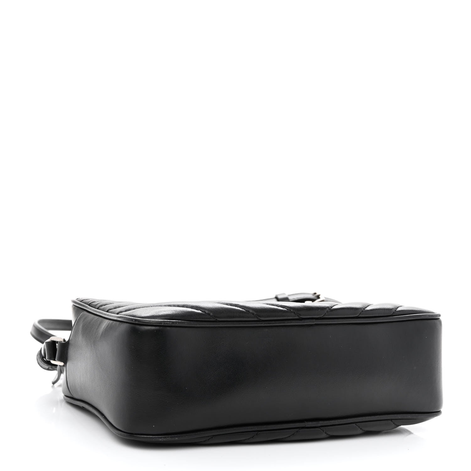 Saint Laurent Calfskin Matelasse Monogram Lou Camera Bag Black 3 of 9
