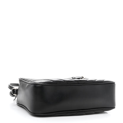 Saint Laurent Calfskin Matelasse Monogram Lou Camera Bag Black 3 of 9