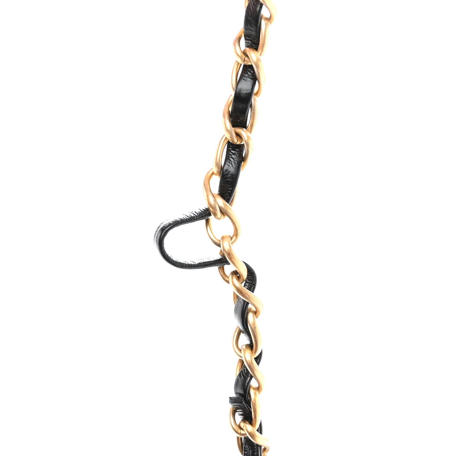 Chanel Shiny Aged Calfskin CC Chain Mini Drawstring Bag Black 10 of 10