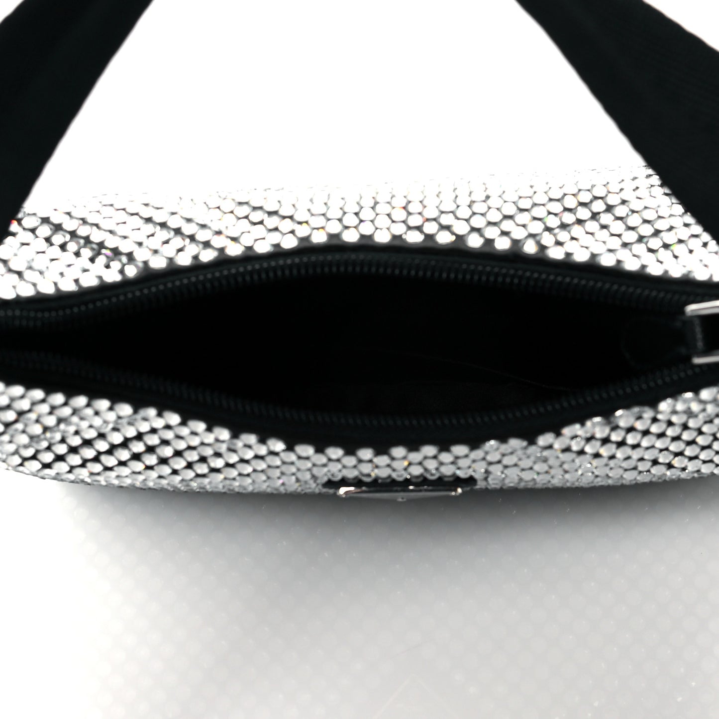 Satin Crystal Mini Re-Edition 2000 Bag Cristal