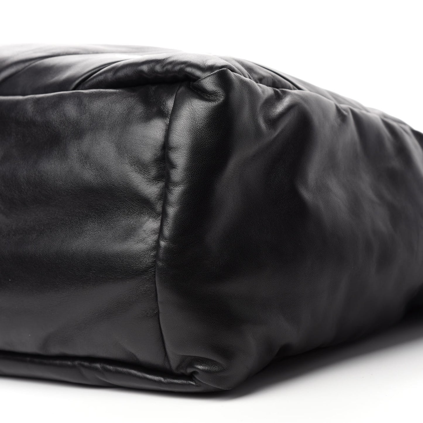 Nappa Soft Large Shopper Tote Black Cobalto