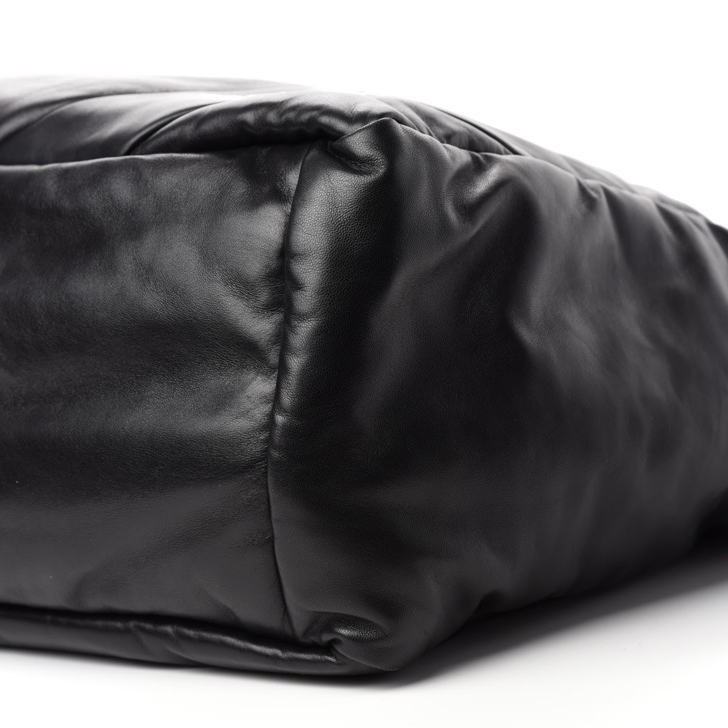 Prada Nappa Soft Large Shopper Tote Black Cobalto 7 of 9