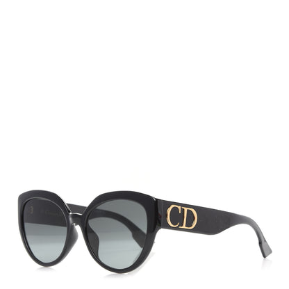 Christian Dior Acetate DDiorF Cat Eye Sunglasses Black 1 of 7