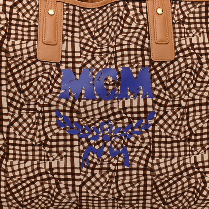 MCM Visetos Large Liz Reversible Shopper Tote Cognac 11 of 15