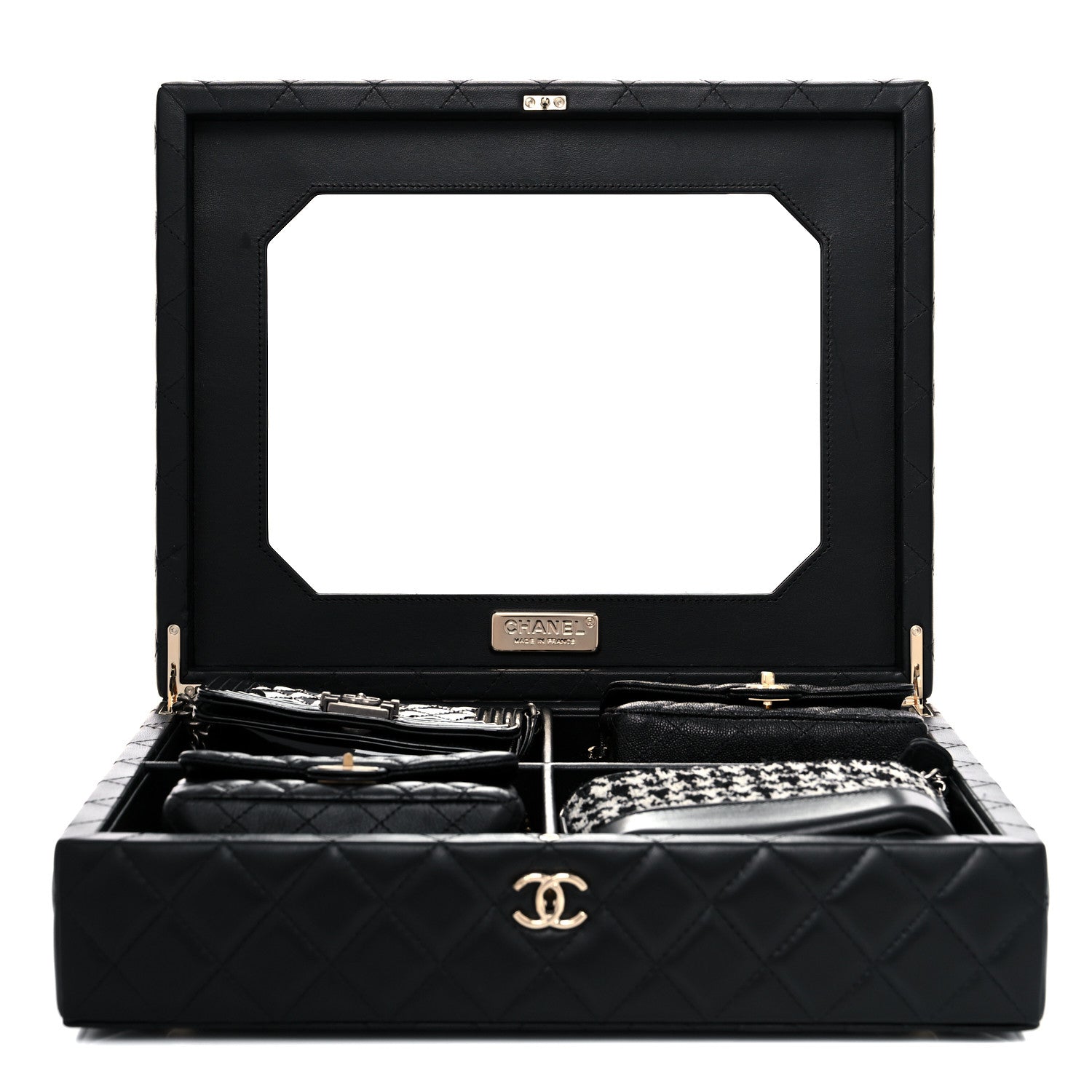 Chanel Lambskin Calfskin Tweed Success Story Set of 4 Minis Bags Black 3 of 47