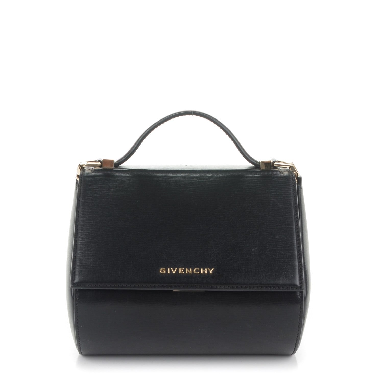 Givenchy Textured Calfskin Mini Pandora Box Chain Crossbody Bag Black 1 of 7