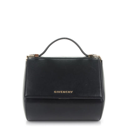 Givenchy Textured Calfskin Mini Pandora Box Chain Crossbody Bag Black 1 of 7