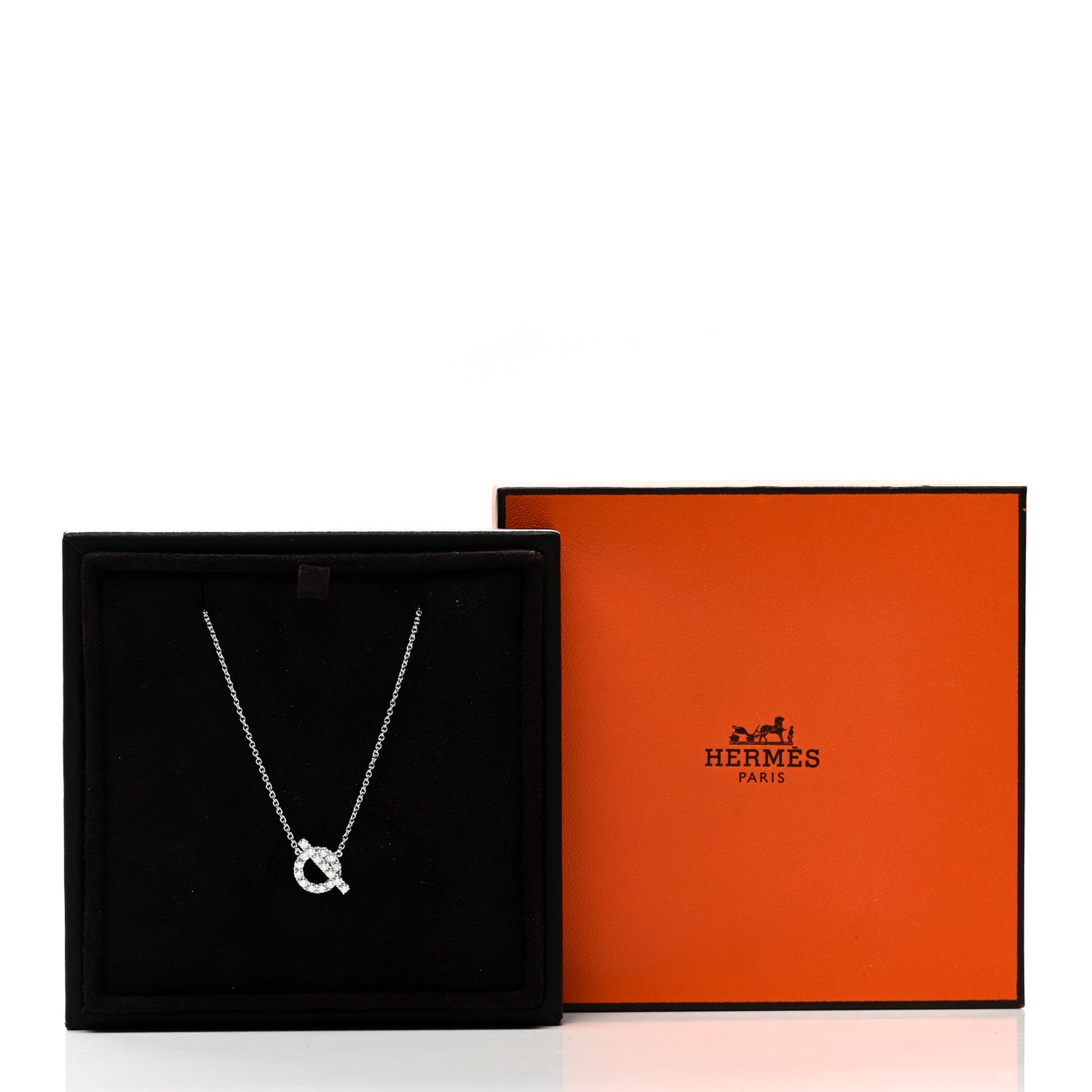 18K White Gold Diamond Finesse Pendant Necklace