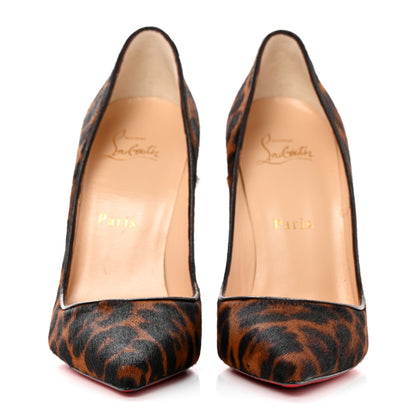 Christian Louboutin Pony Hair So Kate 120 Pumps 37 Leopard Black 2 of 9
