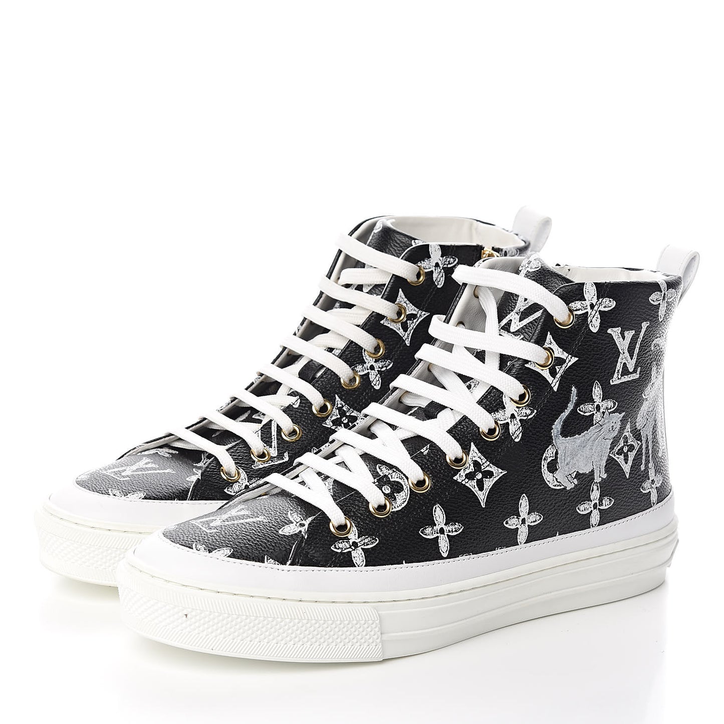 Catogram Stellar Sneaker Boots 37.5 Black