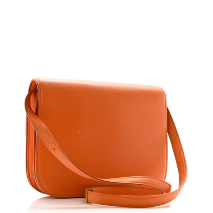 Celine Box Calfskin Medium Classic Box Flap Bag Orange 3 of 12