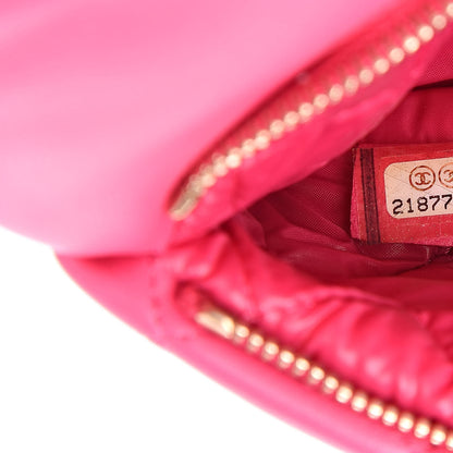 Chanel Lambskin Quilted Beauty CC Boy Clutch Fuchsia 7 of 11