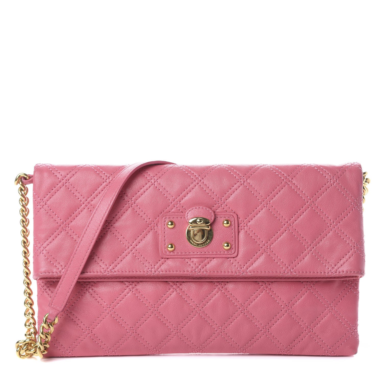 Marc Jacobs Lambskin Quilted The Single Crossbody Pink 1 of 8