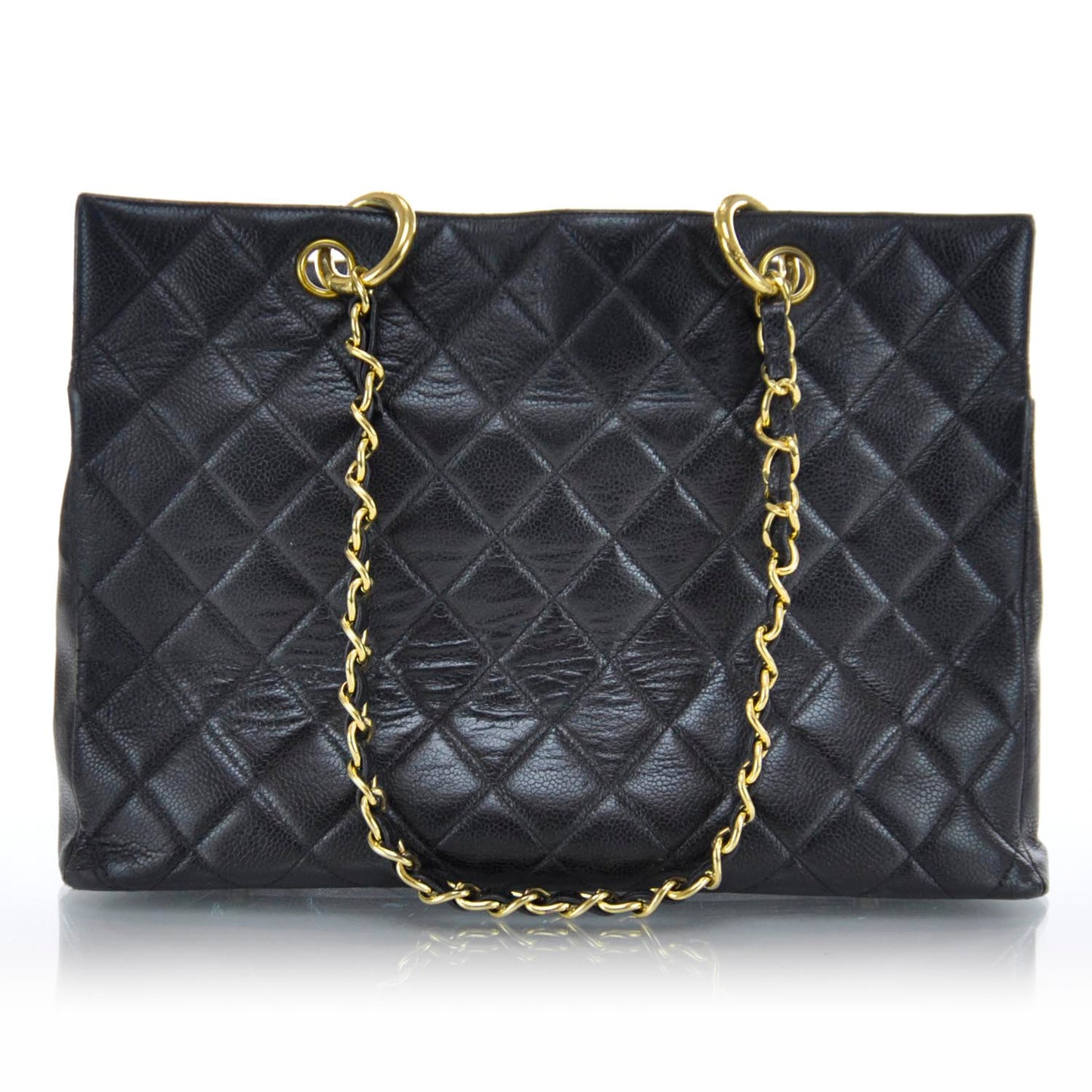 Caviar Quilted Timeless CC Tote Black