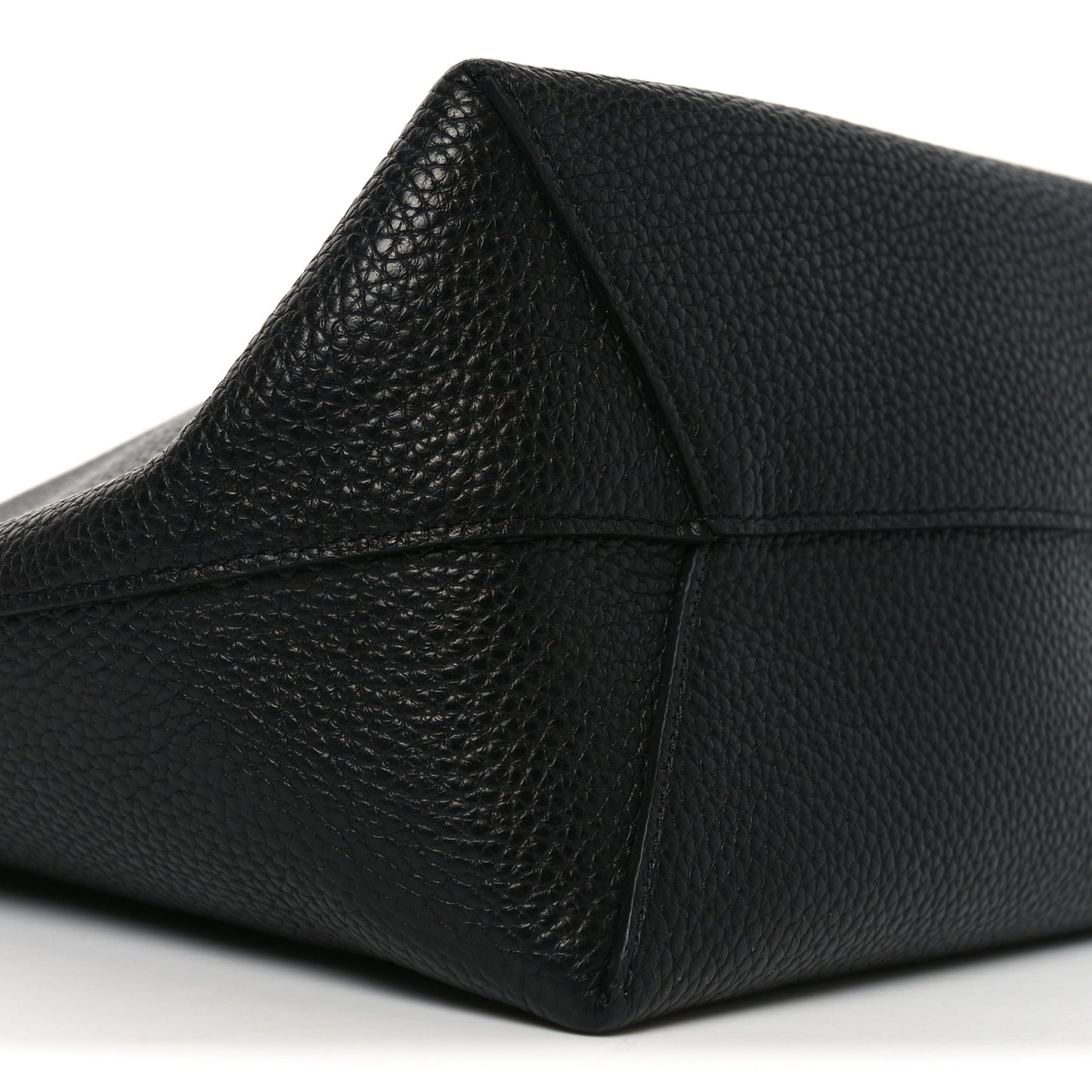 Pebbled Calfskin Small Everyday Cabas Black