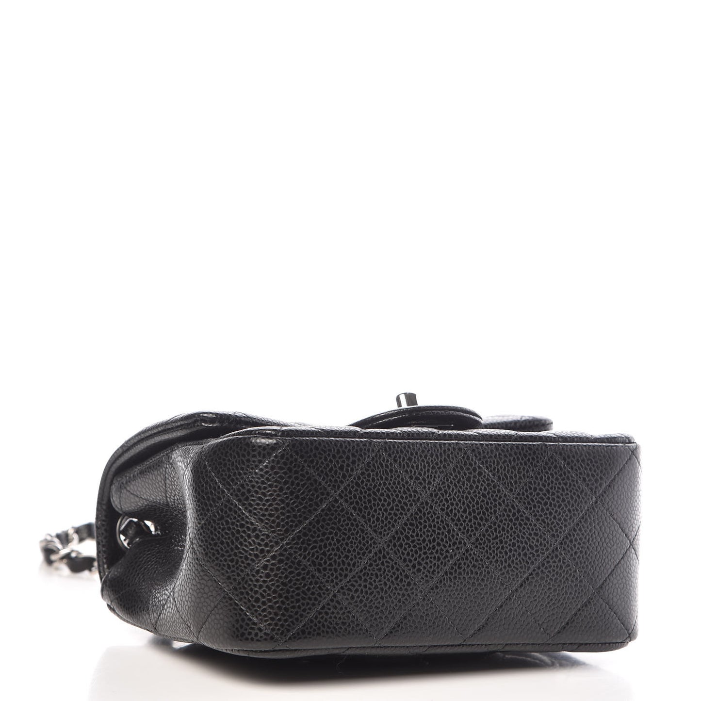 Caviar Quilted Mini Square Flap Black