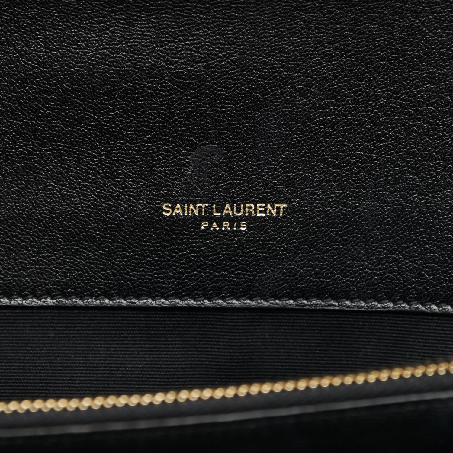 Saint Laurent Sheepskin Matelasse Chevron Monogram Large College Satchel Black 5 of 11