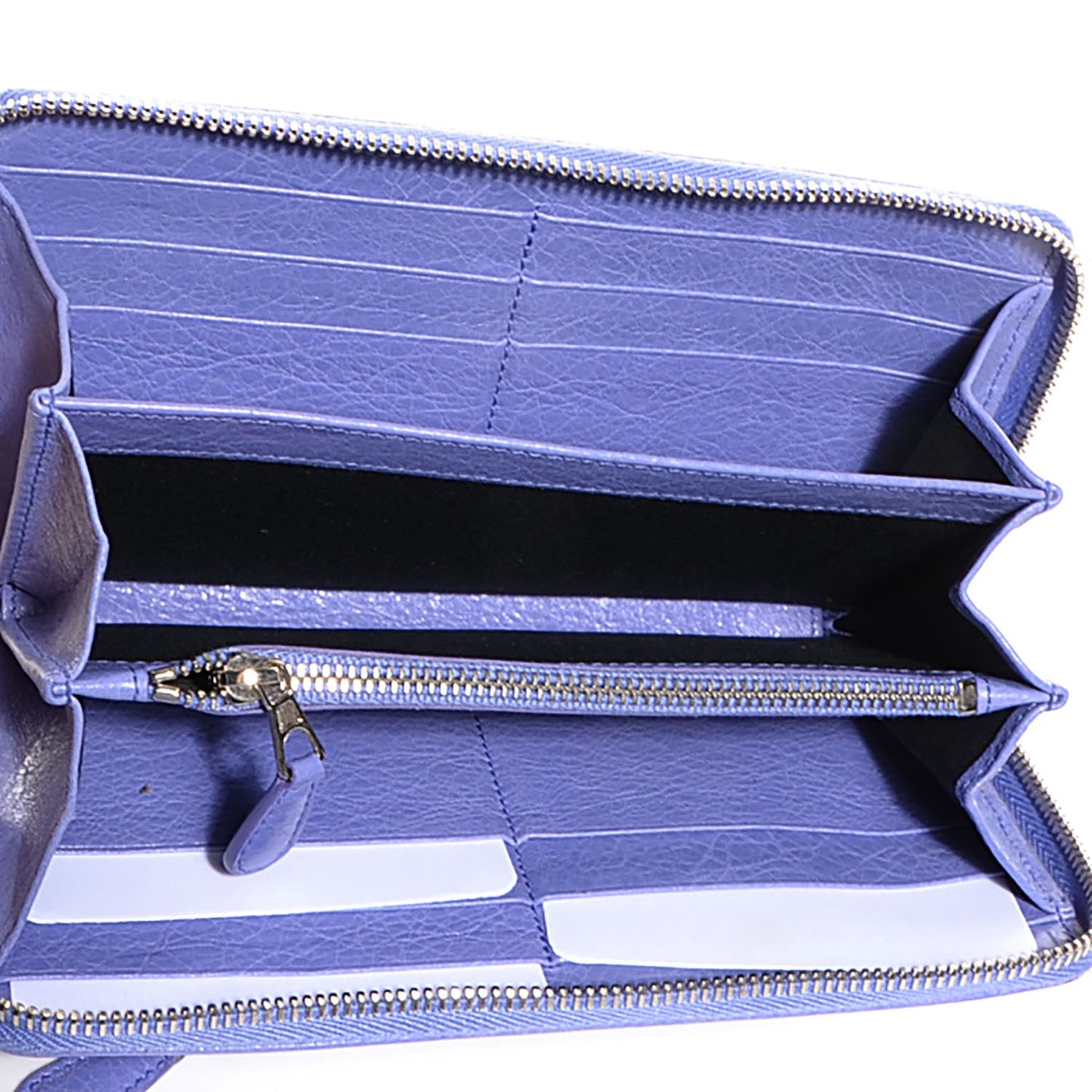 Agneau Giant 12 Silver Hardware Continental Zip Around Wallet Mauve