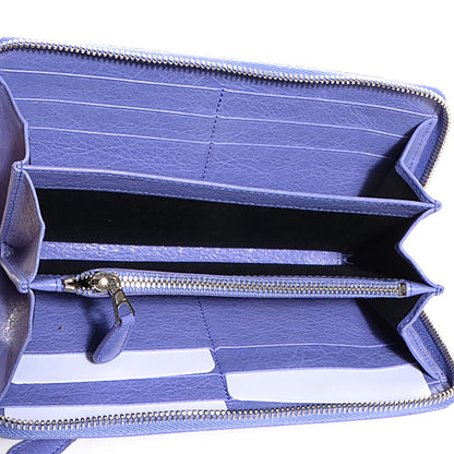 Balenciaga Agneau Giant 12 Silver Hardware Continental Zip Around Wallet Mauve 6 of 9