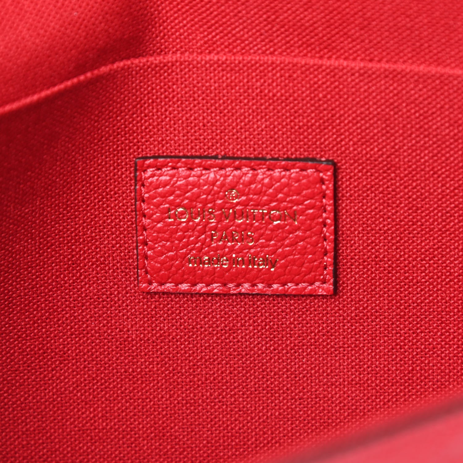 Louis Vuitton Empreinte Pochette Felicie Chain Wallet Scarlet 8 of 13