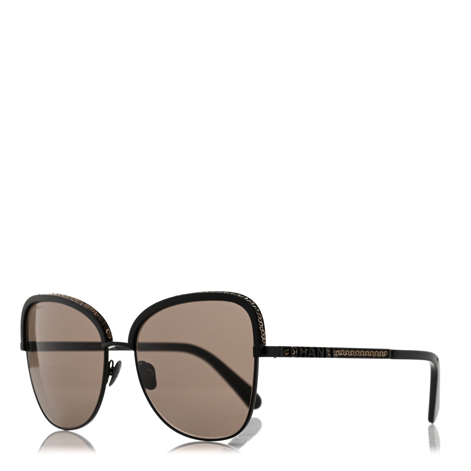 Chanel Square Frame Sequin Sunglasses 4270 Black 1242385 – FASHIONPHILE