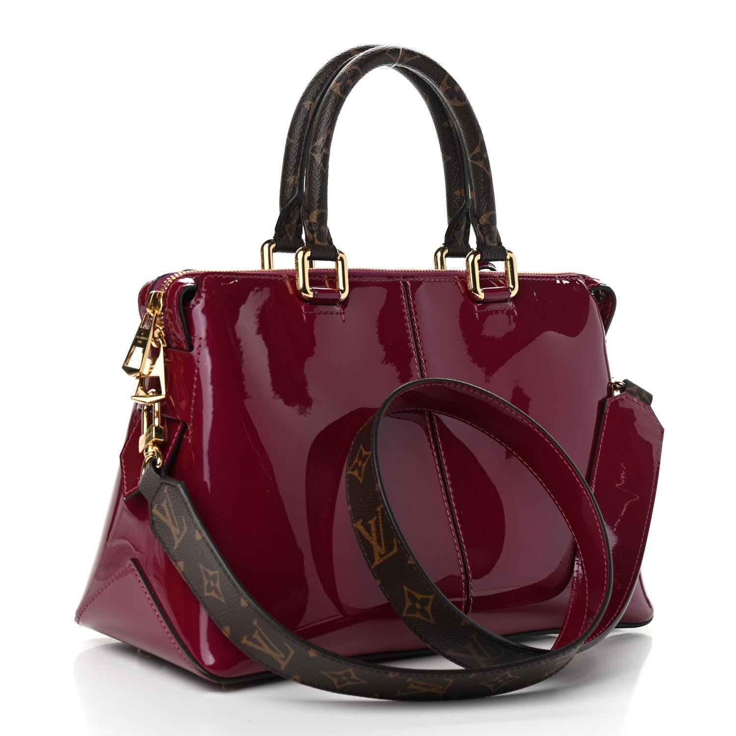 Louis Vuitton Patent Calfskin Miroir Tote Magenta 3 of 11