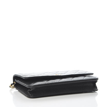 Chanel Caviar Quilted Wallet On Chain WOC Black 4 of 11