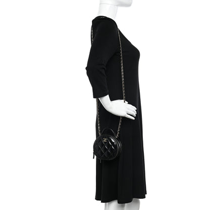 Chanel Patent Lambskin Round Handle With Care Vanity With Chain Black 2 of 13