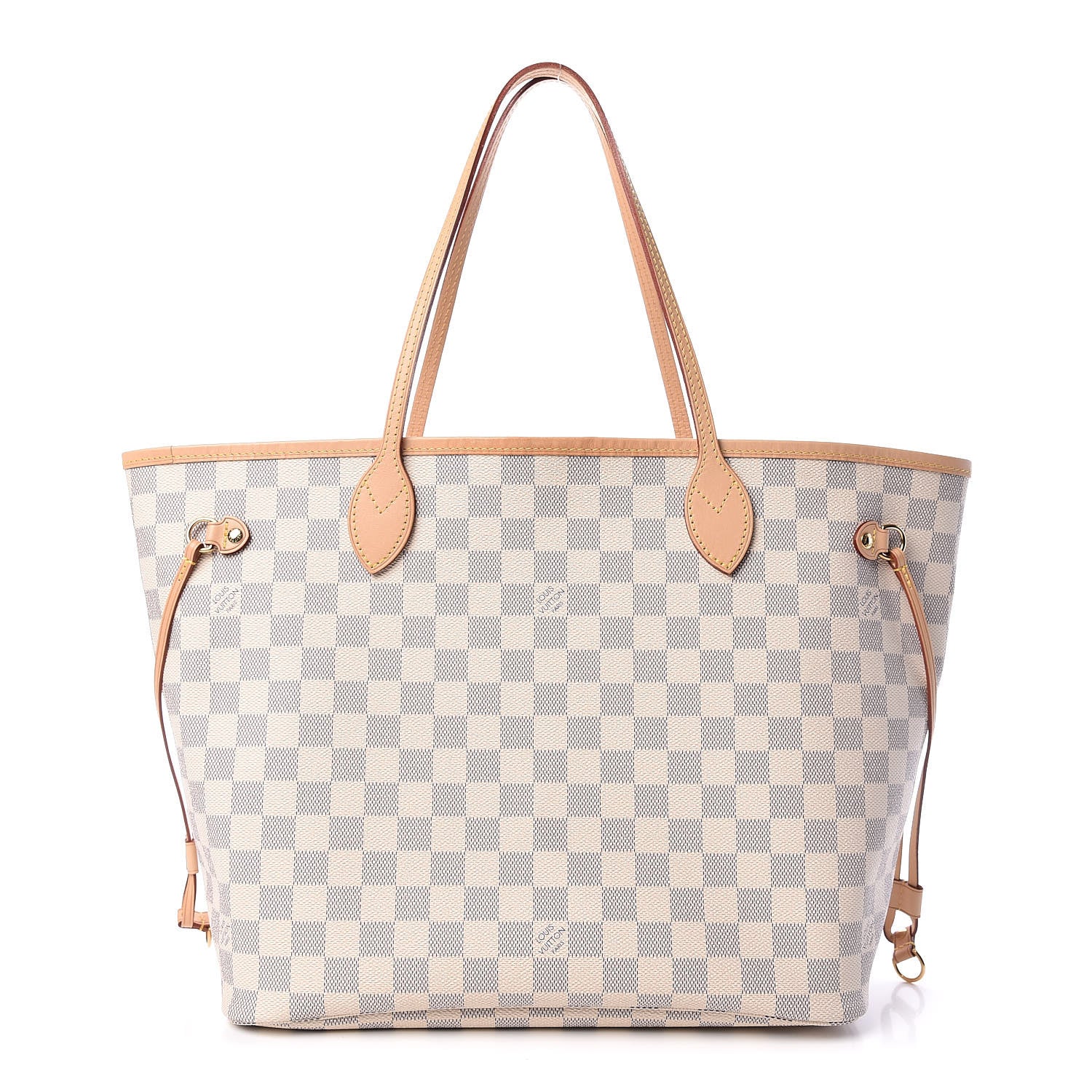 Louis Vuitton Damier Azur Neo Neverfull MM Rose Ballerine 1 of 10