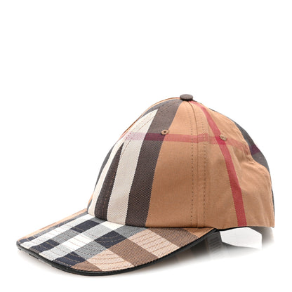 Burberry Cotton Check Baseball Cap XL Dark Birch Brown 1 of 8