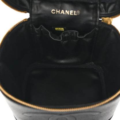 Chanel Caviar Vanity Cosmetic Case Black 5 of 8