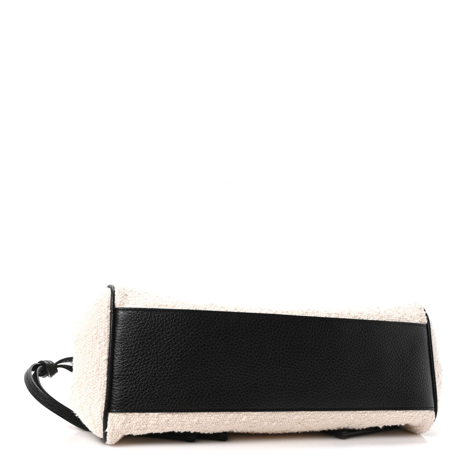 Chanel Grained Calfskin Boucle Urban Essentials Small Shopping Bag Ecru Black 4 of 11