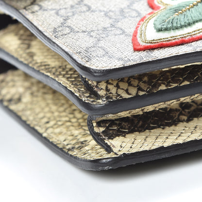 Gucci GG Supreme Monogram Python Embroidered Small Dionysus Shoulder Bag 10 of 18