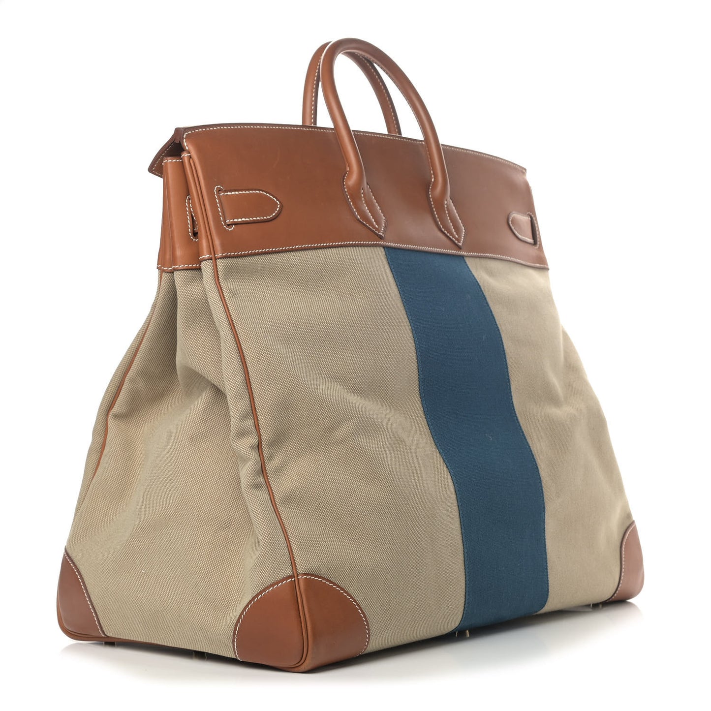 Toile Natural Barenia Flag HAC Birkin 50 Fauve