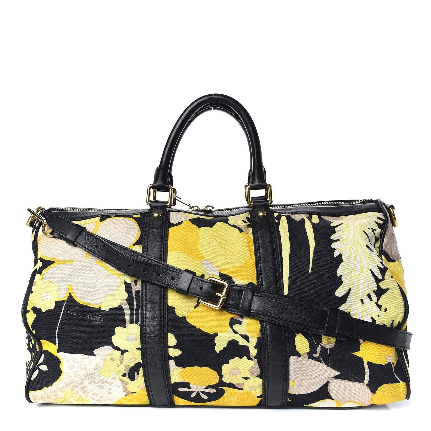Canvas Floral Canwan Keepall Bandouliere 50