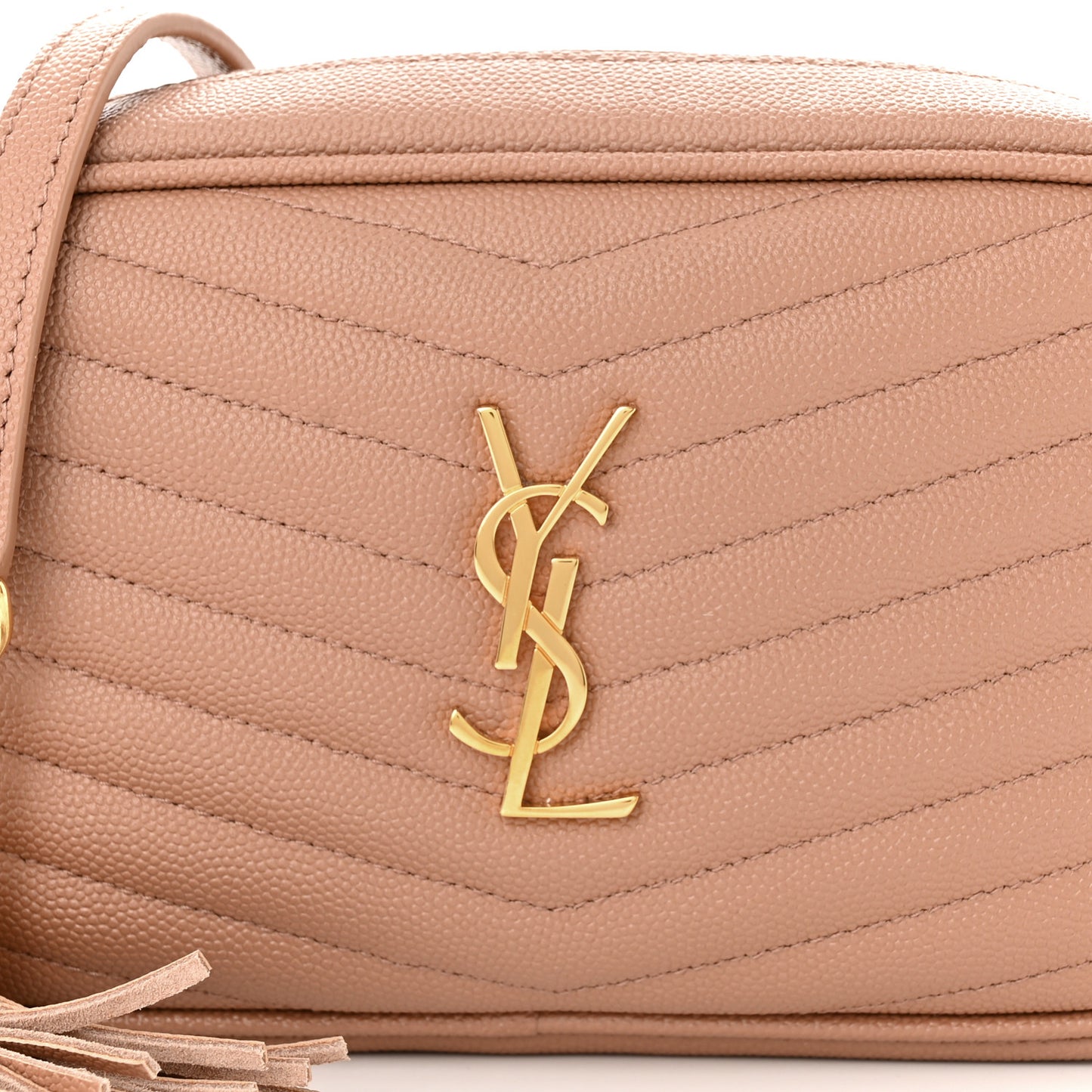 Grain De Poudre Matelasse Monogram Mini Lou Camera Bag Vintage Peach