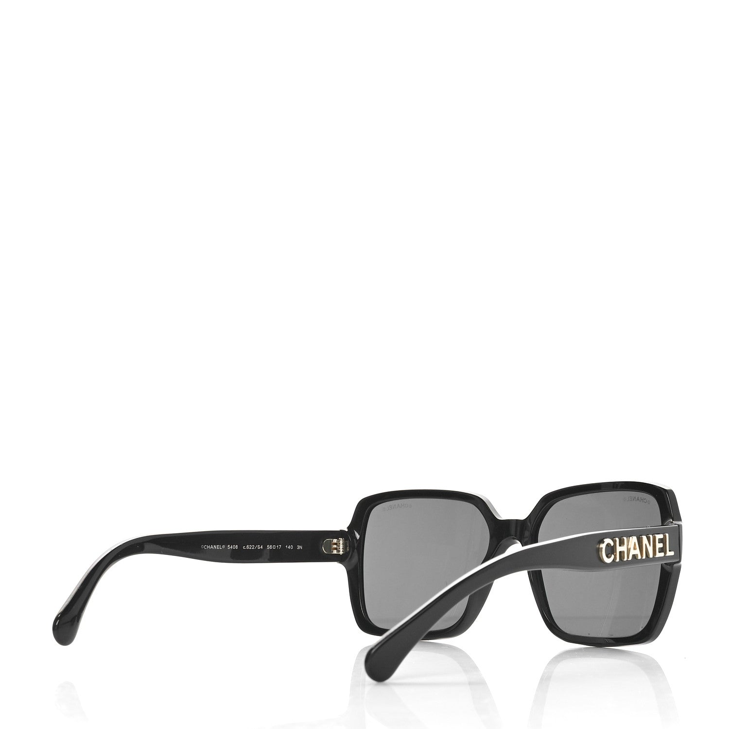 Chanel Acetate Square Sunglasses 5408 Black 4 of 7