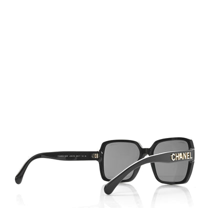 Chanel Acetate Square Sunglasses 5408 Black 4 of 7