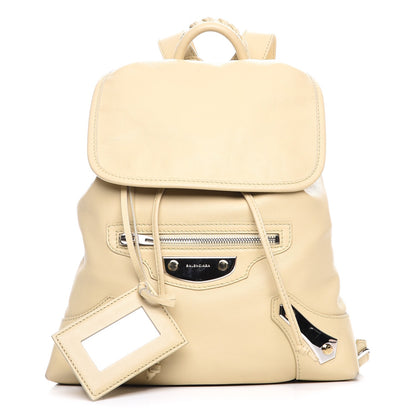 Balenciaga Veau Amp Plate Silver Hardware Traveler Backpack Beige Argile 1 of 11
