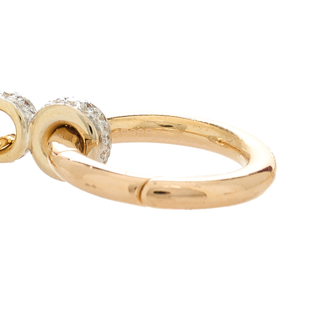 Pomellato 18K Rose White Gold Diamond Amethyst Nudo Lariat Necklace 6 of 7