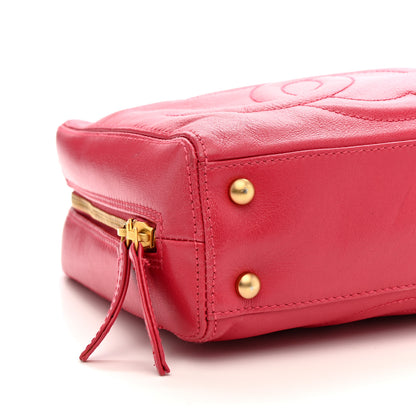 Chanel Lambskin CC Bowler Pink 9 of 14