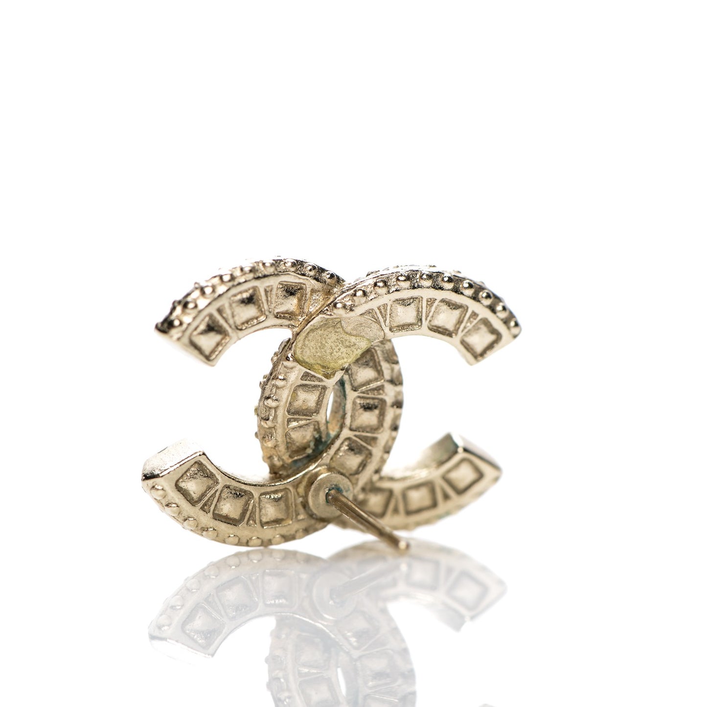 Crystal CC Earrings Gold