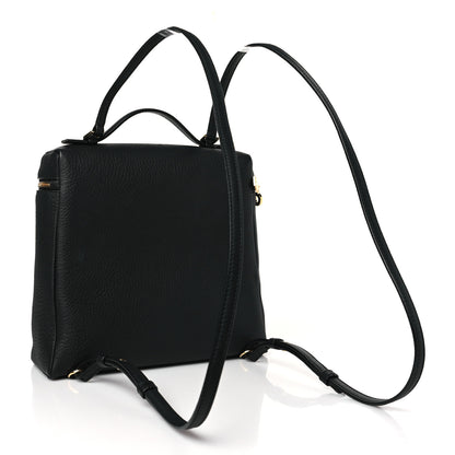 Loro Piana Grained Calfskin L23.5 Extra Pocket Backpack Black 3 of 8