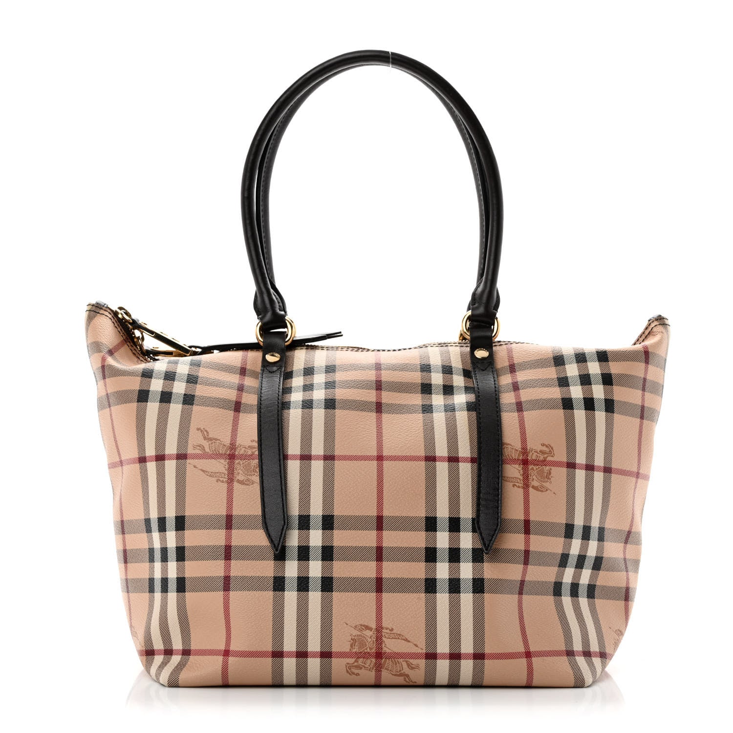 Burberry Haymarket Check Small Salisbury Tote Chocolate 1 of 11