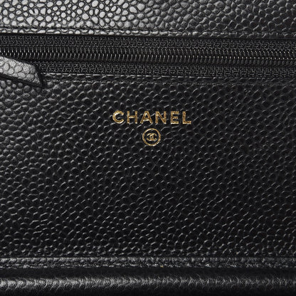 Chanel Caviar Quilted Wallet On Chain WOC Black 6 of 9