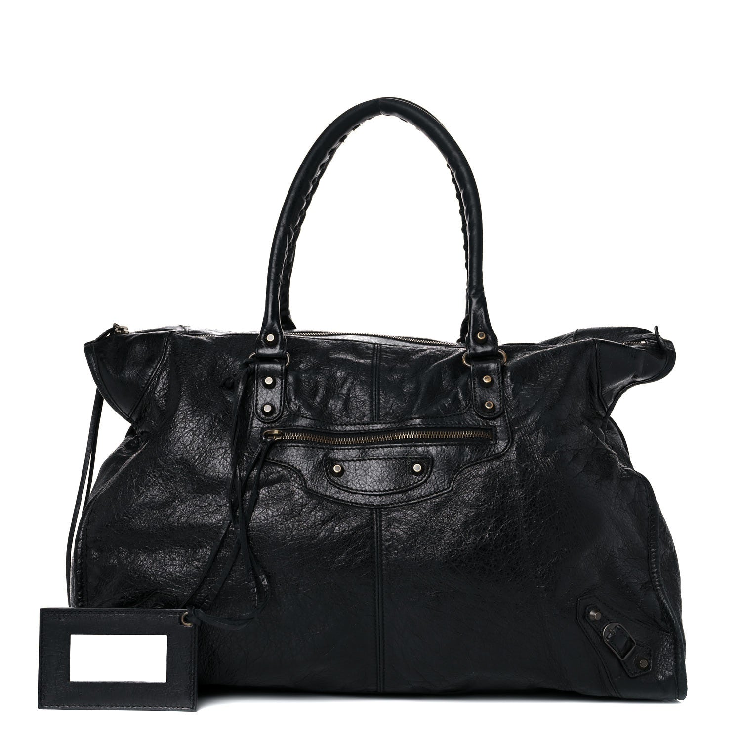 Balenciaga Agneau Classic Hardware Weekender Black 1 of 19